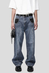 Mid Rise Waist Jeans with Pockets Medium OutfitFlow