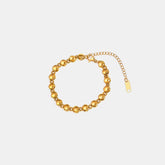 18K Gold-Plated Titanium Steel Bracelet Gold One Size OutfitFlow