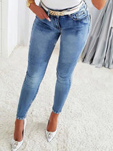 Rhinestone Butterfly Jeans with Pockets Light OutfitFlow