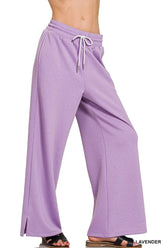 Zenana Scuba Drawstring Pants LAVENDER OutfitFlow