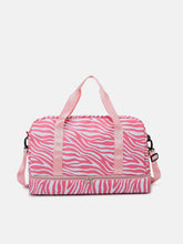 Oxford Cloth Leopard Travel Bag Pink Zebra One Size OutfitFlow