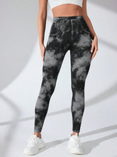 Tie-Dye High Waist Active Leggings Black OutfitFlow