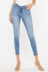 Kancan High Waist Cat's Whiskers Skinny Jeans MED OutfitFlow