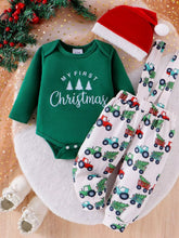 Children's My First Christmas Outfit Set Green OutfitFlow