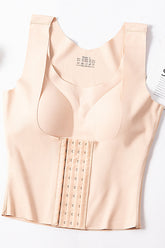 Basic Bae Scoop Neck Shapewear Tank with Removable Paddings Apricot OutfitFlow