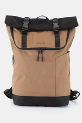Himawari Contrast Waterproof Canvas Backpack Bag Mocha One Size OutfitFlow
