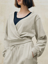 Surplice Long Sleeve Sweatshirt Cement Gray OutfitFlow