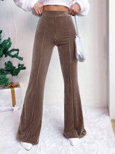 High Waist Flare Pants Camel OutfitFlow