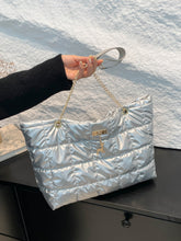 Bubble Texture Tote Bag Silver One Size OutfitFlow