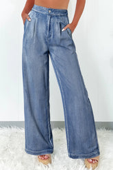 High Waist Wide Leg Jeans Medium OutfitFlow