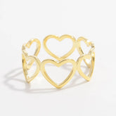 925 Sterling Silver Heart Ring Gold OutfitFlow