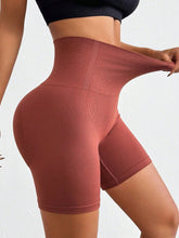 Seamless High Waist Active Shorts Rust OutfitFlow