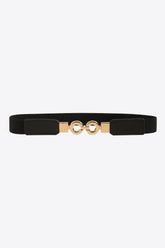 PU Leather Belt Black One Size OutfitFlow