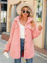 Button Down Collared Coat Blush Pink OutfitFlow