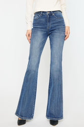 Kancan Cat's Whiskers High Waist Flare Jeans MED OutfitFlow