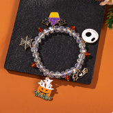 Halloween Beaded Charm Bracelet Sherbet One Size OutfitFlow