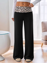 High Waist Leopard Pants Black OutfitFlow