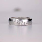 925 Sterling Silver Moissanite Ring Silver OutfitFlow