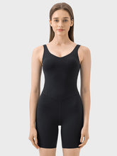 Millennia Wide Strap Active Romper Black OutfitFlow