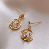 18K Gold-Plated Dangle Earrings Style A One Size OutfitFlow