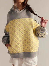 Exposed Seam Dropped Shoulder Hoodie Gray OutfitFlow