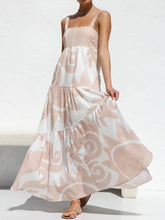 Square Neck Wide Strap Maxi Dress Eggshell OutfitFlow