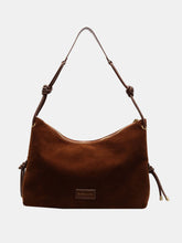 Suede Large Shoulder Bag Brown One Size OutfitFlow