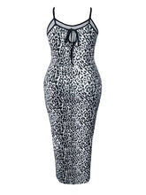Plus Size Leopard Print Bodycon Maxi Dress Leopard OutfitFlow