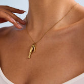 18K Gold-Plated Pendant Necklace Gold One Size OutfitFlow