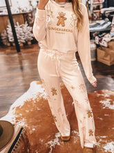 GINGERBREAD BAKERY Christmas Long Sleeve Top and Pants 2pcs Set Eggshell OutfitFlow