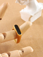 Titanium Steel Oil Drip Ring Gold OutfitFlow