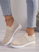 Breathable Mesh Wedge Sneakers Dust Storm OutfitFlow