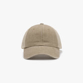 Breathable Mesh Adjustable Baseball Cap Tan One Size OutfitFlow