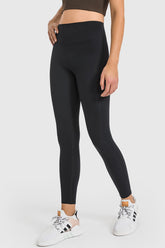 Millennia High Waist Ankle-Length Yoga Leggings Black OutfitFlow