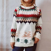 Christmas Element Long Sleeve Sweater OutfitFlow