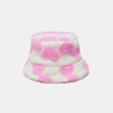 Contrast Heart Bucket Hat Pink One Size OutfitFlow