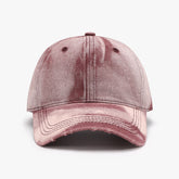 Adjustable Cotton Baseball Cap Dusty Pink One Size OutfitFlow