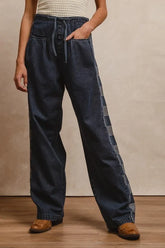 BiBi Washed Denim Mix And Match Long Pants DENIM OutfitFlow