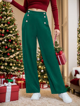 Wide Leg Pants Dark Green OutfitFlow
