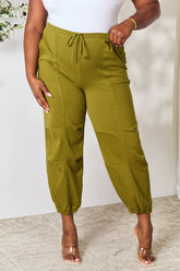 Culture Code Full Size Drawstring Sweatpants with pockets True Moss OutfitFlow