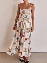 Smocked Square Neck Cami Dress Multicolor OutfitFlow