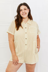 HEYSON Ready For The Day Crochet Romper Beige OutfitFlow