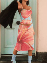 Printed Scoop Neck Cami and Skirt Set Floral OutfitFlow