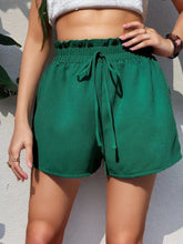Frill High Waist Shorts Green OutfitFlow