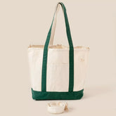 Fame Contrast Trim Tote Bag GN One Size OutfitFlow