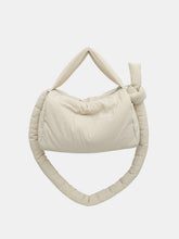 Puffy Nylon Medium Crossbody Bag Beige One Size OutfitFlow