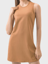 Millennia Round Neck Sleeveless Active Dress Sherbet OutfitFlow