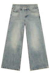 Wide Leg Jeans with Pockets Medium OutfitFlow