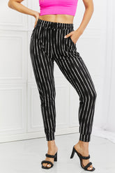 Leggings Depot Stay In Full Size Joggers Black OutfitFlow