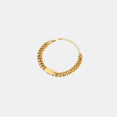 18K Gold-Plated Titanium Steel Bracelet Gold One Size OutfitFlow